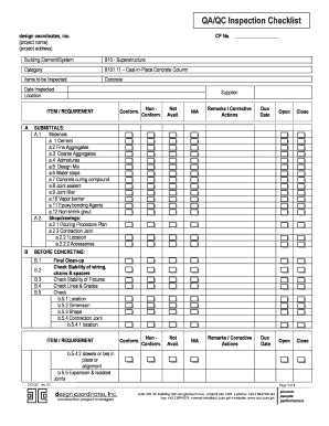 Qa Qc Form Army