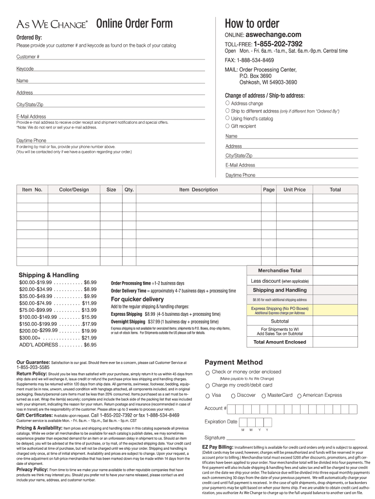 Bank Change Order Form Fill Out and Sign Printable PDF Template signNow