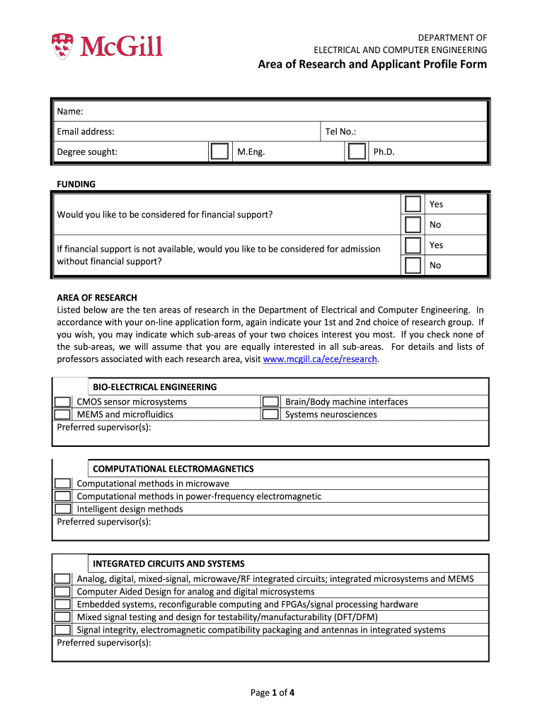  Applicant Profile Form 2016-2024