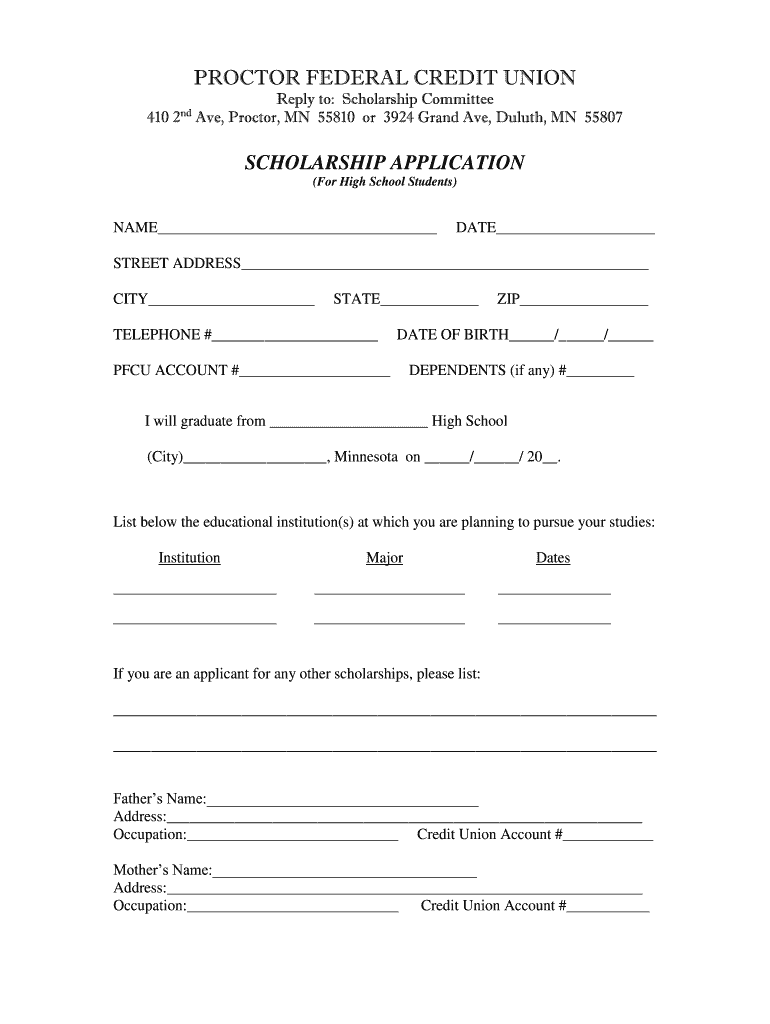 Pfcu Duluth Mn  Form