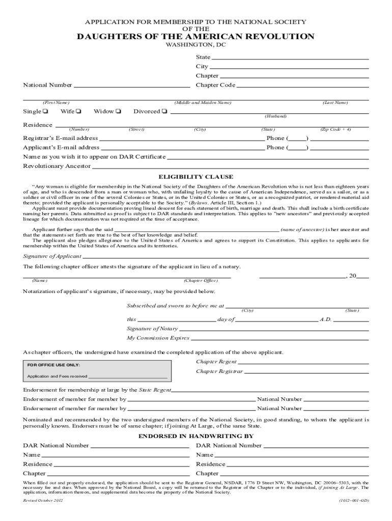 DAR Application  Ogsconference  Form