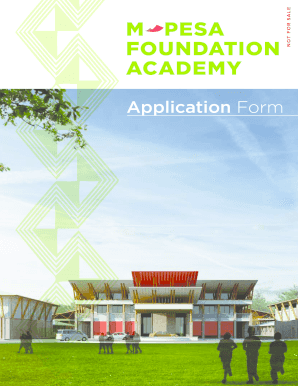 Mpesa Foundation Academy Application Form PDF