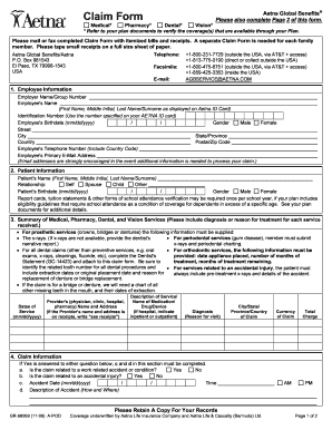  Aetna Form Gr 68069 2009