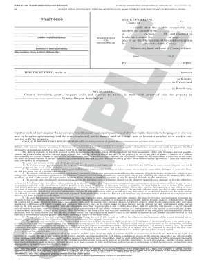 881 TRUST DEED Assignment Restricted  Form