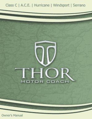 Thor Rv Manuals Online  Form