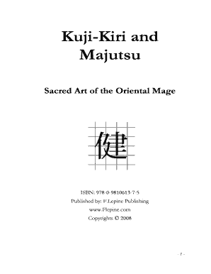 Kuji Kiri PDF  Form