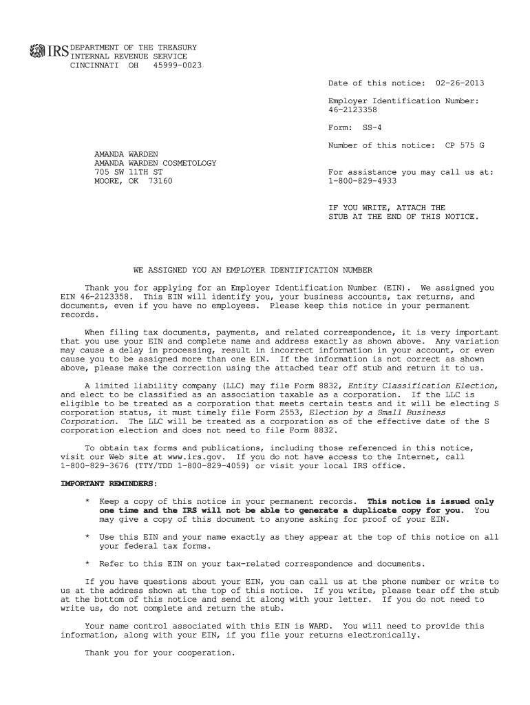 Cp 575 G  Form