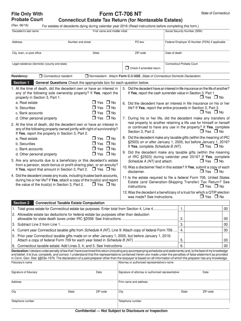  Ct 706 Nt  Form 2016