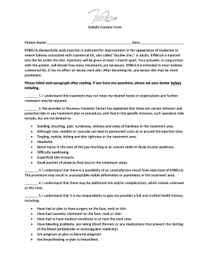 Kybella Consent Form