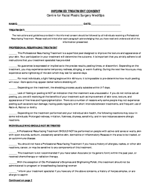 Facial Consent Form