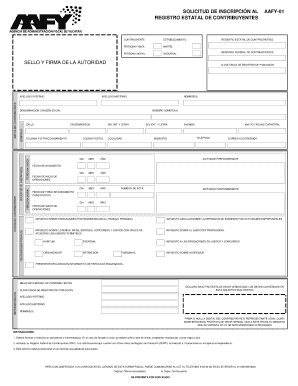 Registro Estatal De Contribuyentes  Form