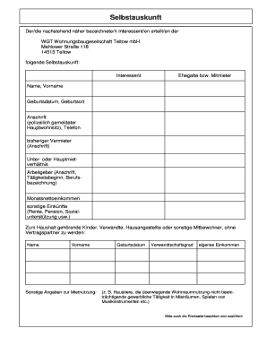 Wgt Teltow  Form