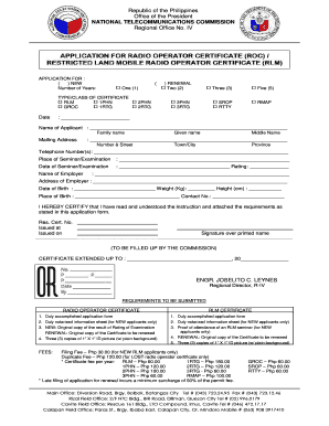 Ntc Rlm Application Form