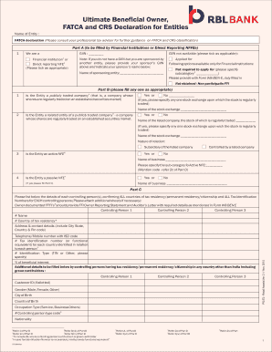 Rbl Bank Fatca Form