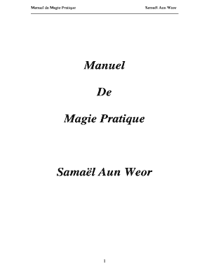 Manuel De Magie Pratique PDF  Form