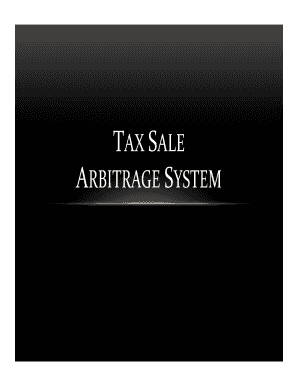 Tax Sale Arbitrage  Form