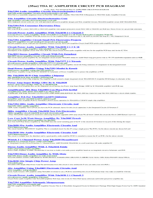 Tda7294 Pcb Layout PDF  Form