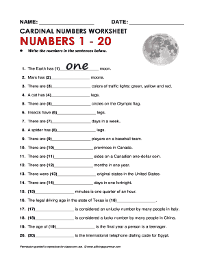 Ordinal Numbers All Things Grammar  Form