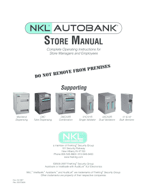 Nkl Autobank D8 Manual  Form
