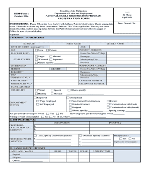 Dole Tupad Application Form