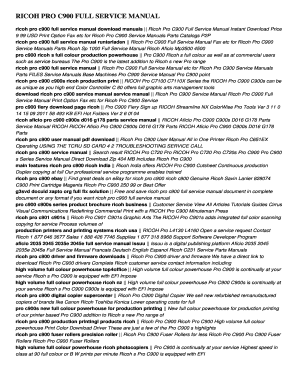 Ricoh Pro C901 Service Manual  Form