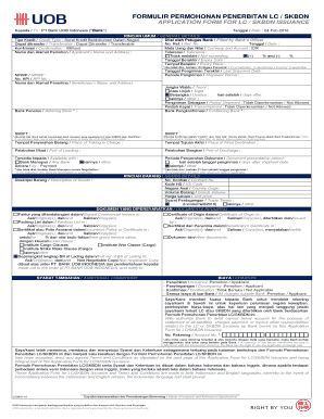Formulir Permohonan Penerbitan Lc Skbdn UOB Indonesia Uob Co