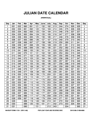 Julian Date Form - Fill Out and Sign Printable PDF Template | signNow