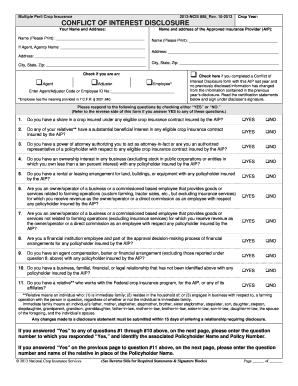 Coi Form PDF