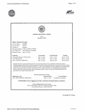 Business License Arizona  Form