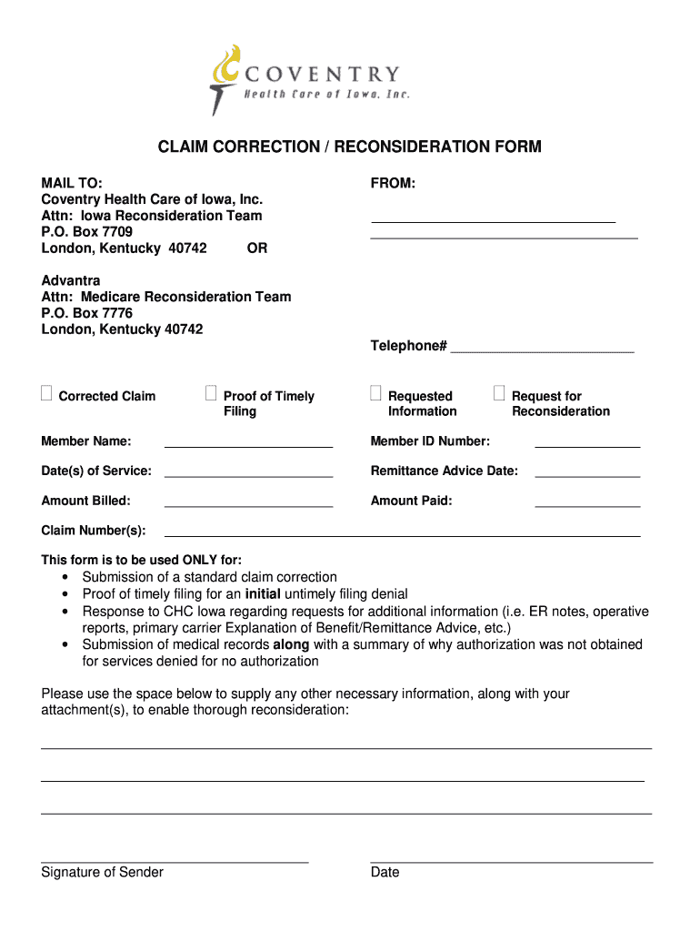  Aetna Reconsideration Form 2012-2024