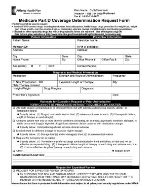 Affinity Prior Auth Form