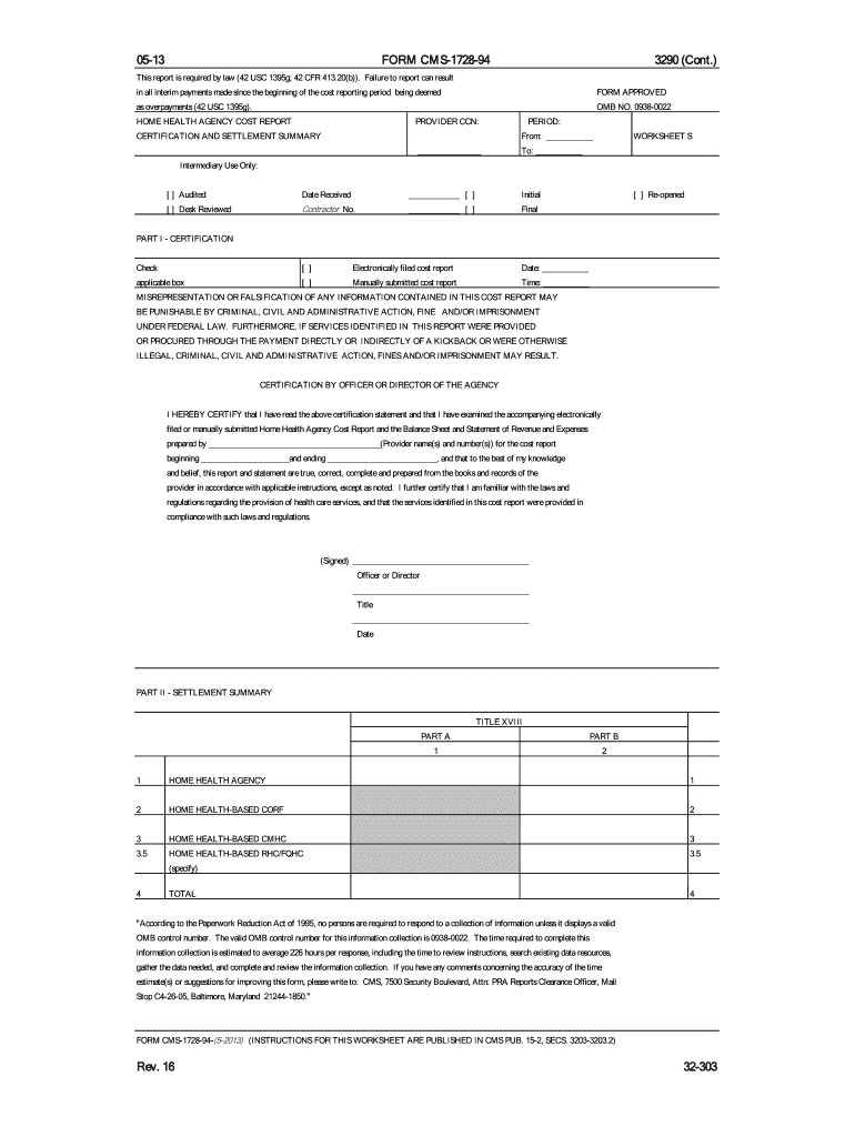  Cms 1728 94 2013-2024