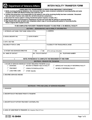 Va Form 10 2649a