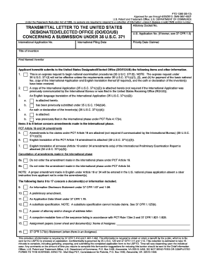 Pto 1390  Form