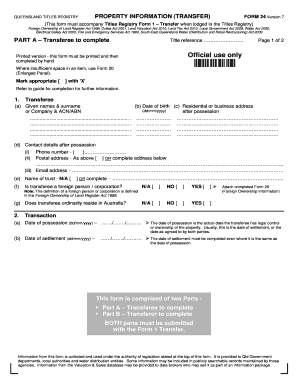 Form 24 Qld