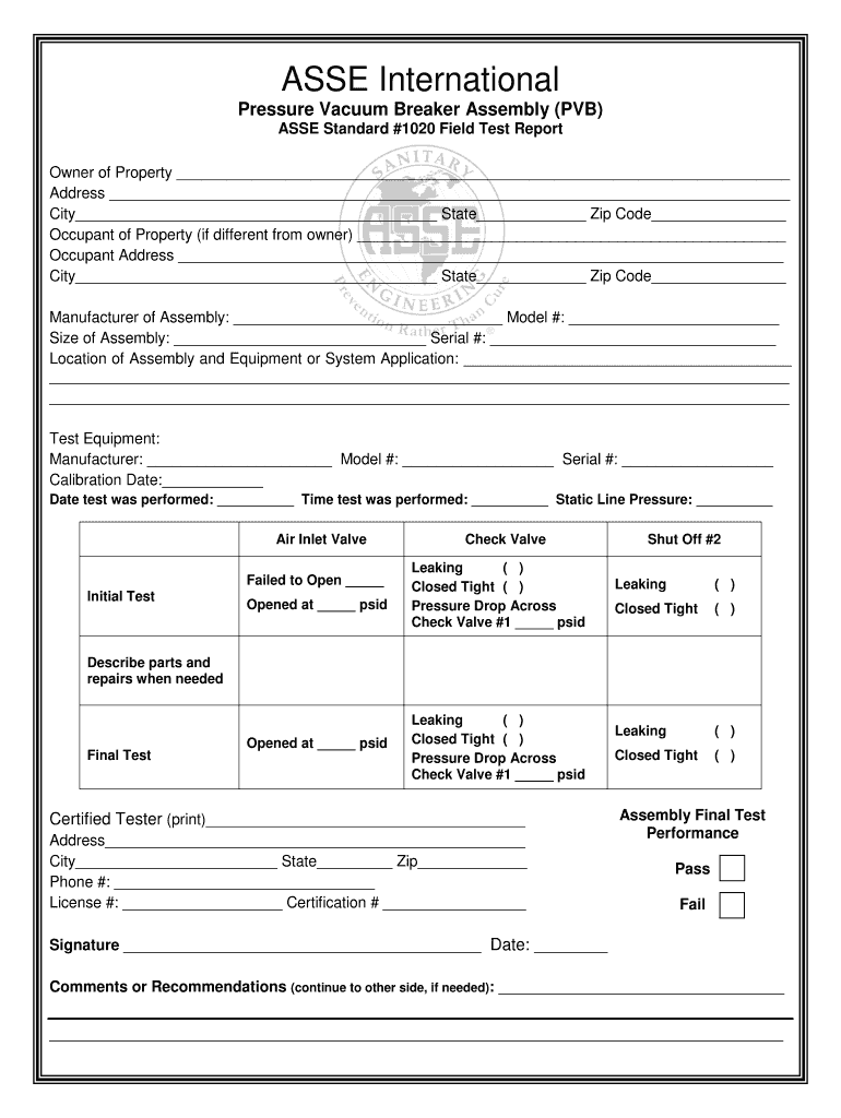 Asse Test  Form