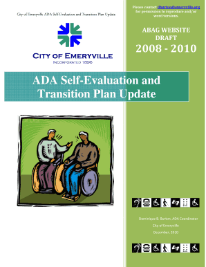 Ada Transition Plan Template  Form