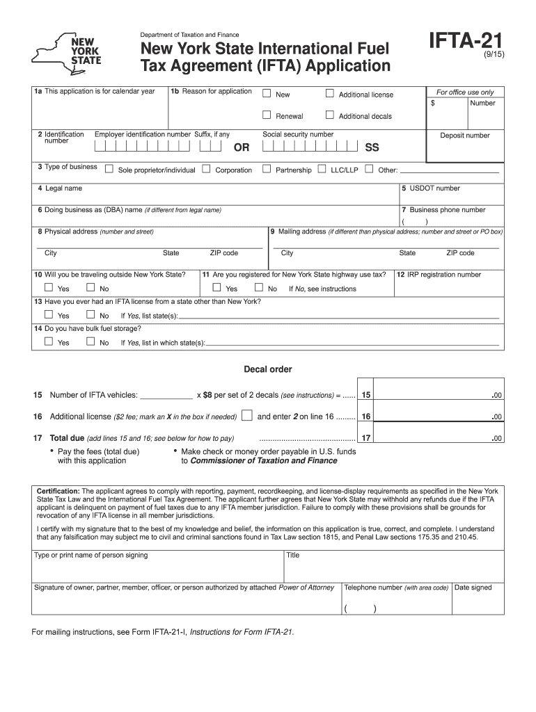  Ifta 21  Form 2013