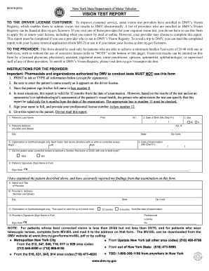 Dmv Eye Test Form