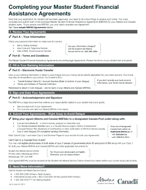 Msfaa Number Alberta  Form