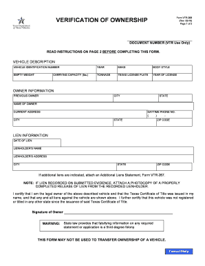 Vtr 268 Fillable Form