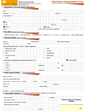 Motilal Oswal Empanelment  Form