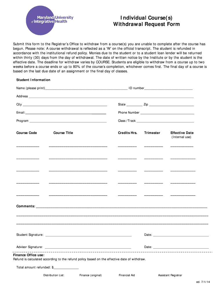  Individual Withdrawal 2014-2024