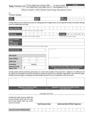 Bajaj Finance Letterhead PDF Download  Form