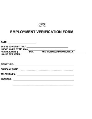 employment verification form fill out and sign printable pdf template signnow