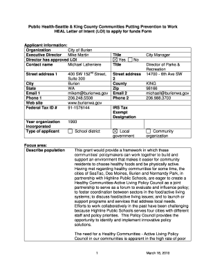 Online Loi Application  Form