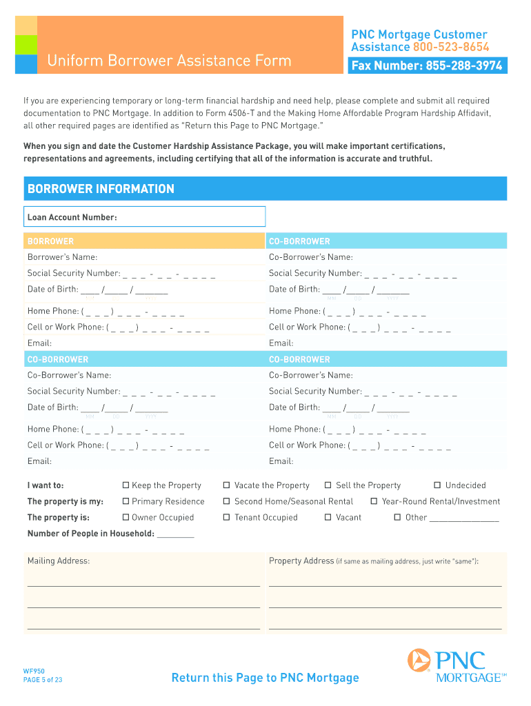 Hardship Assistance Application Pnc Bank  Form