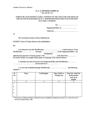 Pension Form Download