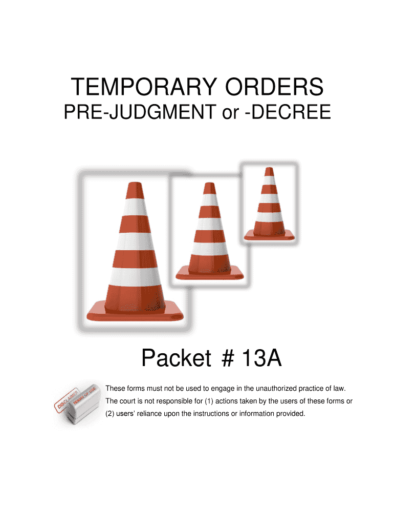 Arizona Temporary Orders  Form