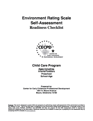 Environmental Rating Scale Checklist  Form